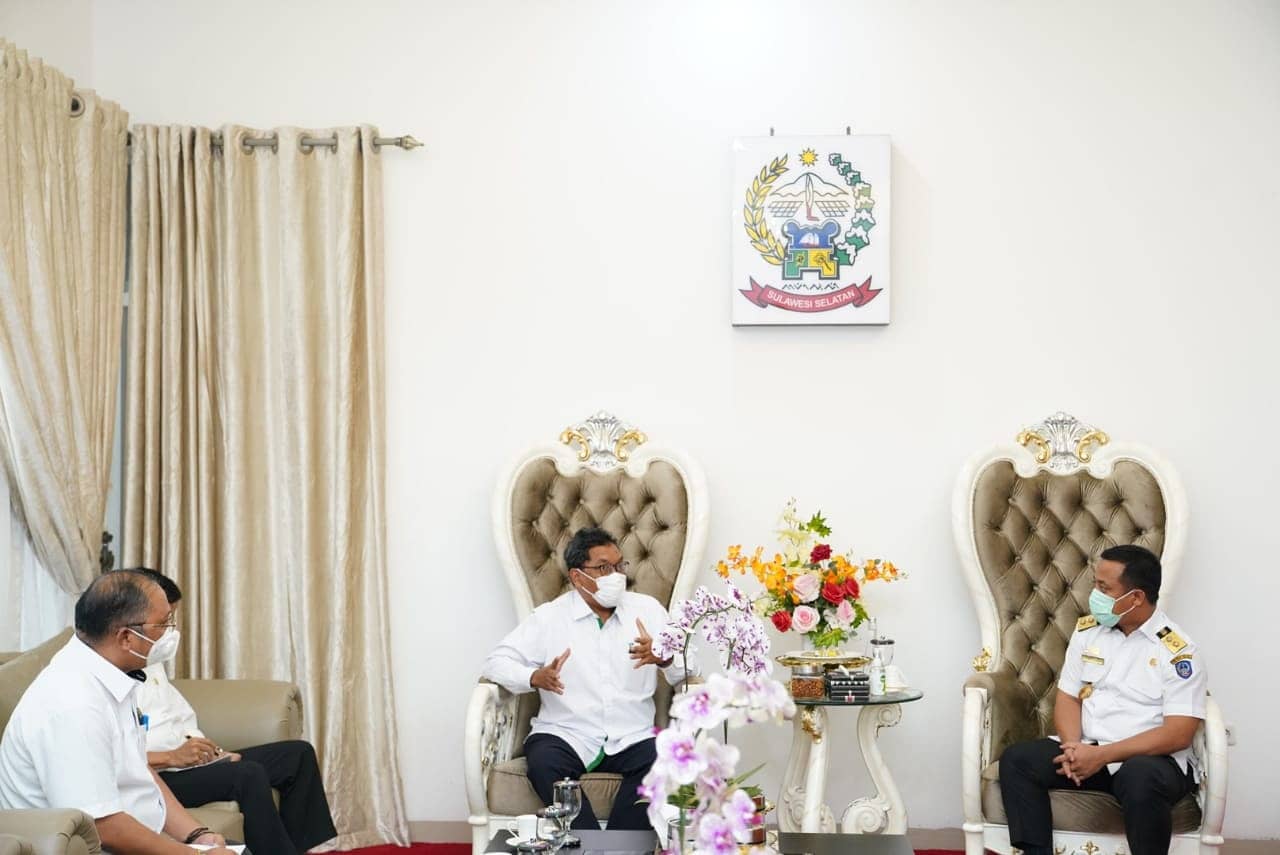 Plt Gubernur Bahas Optimalisasi Makassar New Port dengan Dirut Pelindo IV